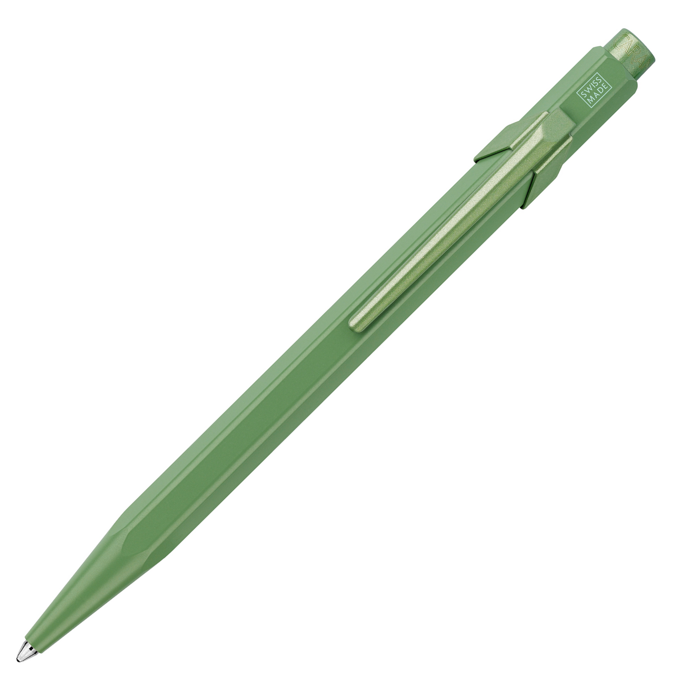 Caran d'Ache 849 Claim Your Style Ballpoint Pen - Clay Green | Atlas Stationers.