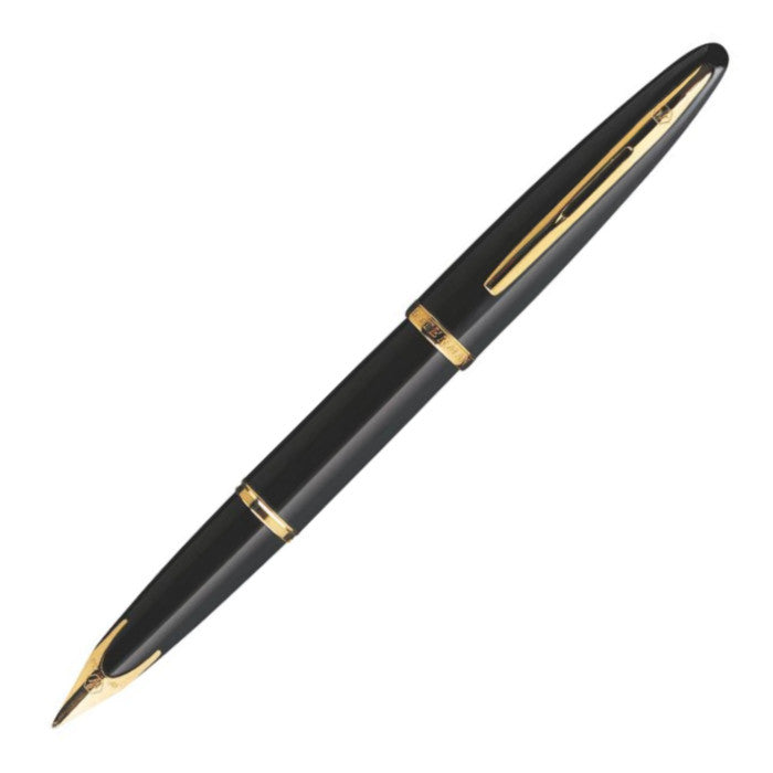 Waterman Carene Fountain Pen - Black Sea w/ Gold Trim – Atlas