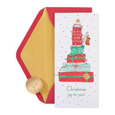 Papyrus Boxed Holiday Cards - Merry and Bright Cat Christmas | Atlas Stationers.