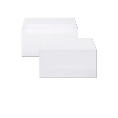 Clairefontaine 25 Envelopes "Triomphe" Stationery - 4 3/8 x 8 5/8 - Extra White Paper