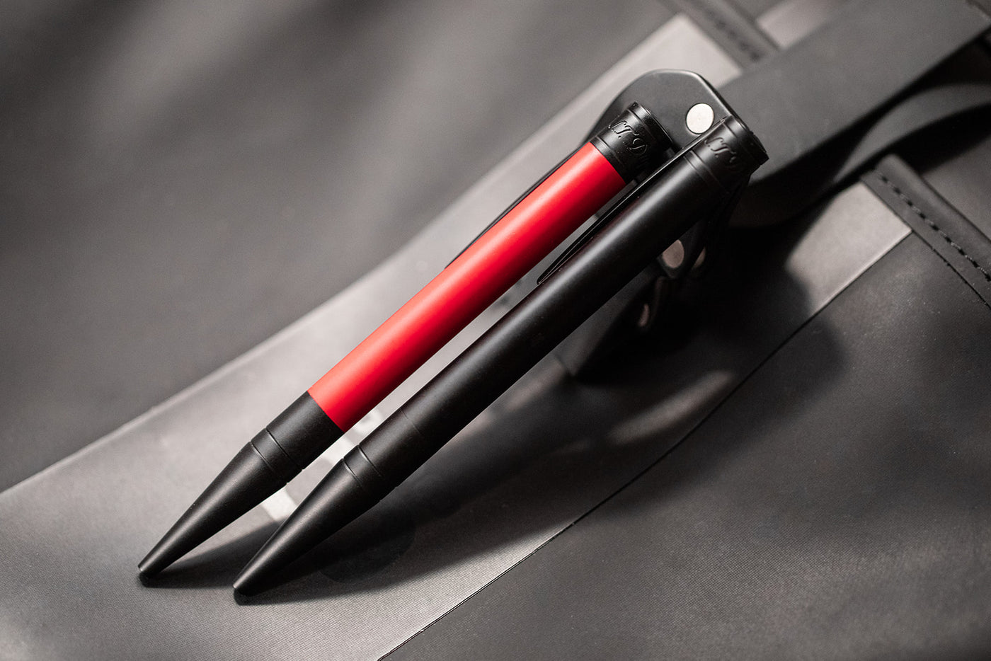 S.T. Dupont D-Initial Ballpoint Pen - Matte Red | Atlas Stationers.