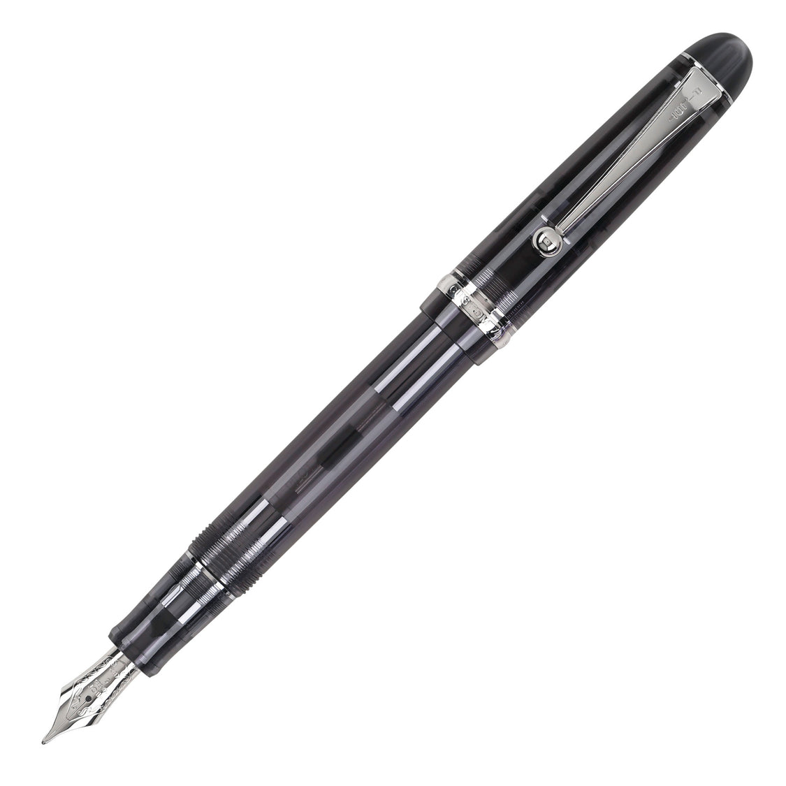 Pilot Custom 74 Tinted Smole Black - 14 Karat Gold Rhodium Plated Fountain Pen (CON-70)