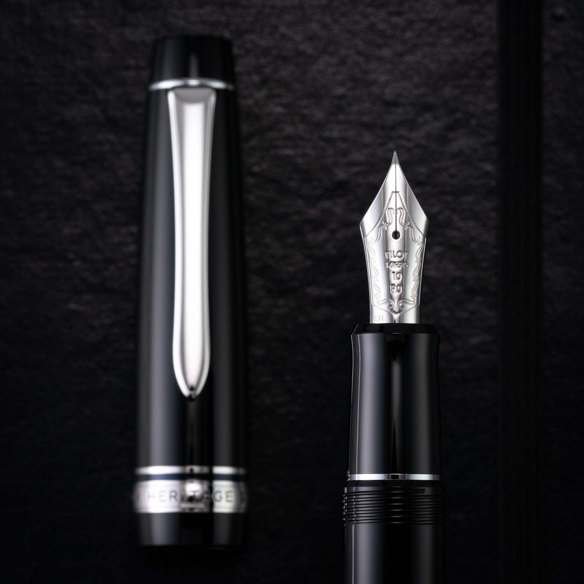 筆記具 PILOT CUSTOM HERITAGE 912 14K WA Pilot Custom Heritage 912 Fountain Pen - Black – Atlas Stationers