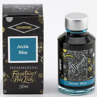 Diamine Arctic Blue - Shimmer - 50ml Bottled Ink | Atlas Stationers.