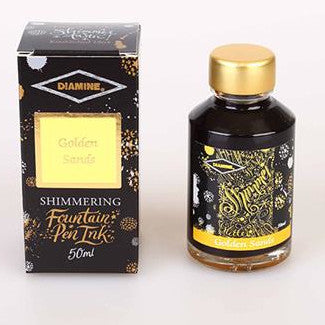 Diamine Golden Sands - Shimmer - 50ml Bottled Ink | Atlas Stationers.