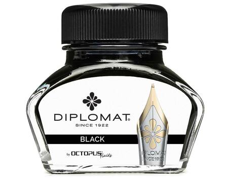 Diplomat 30ml Bottled Ink - Black | Atlas Stationers.