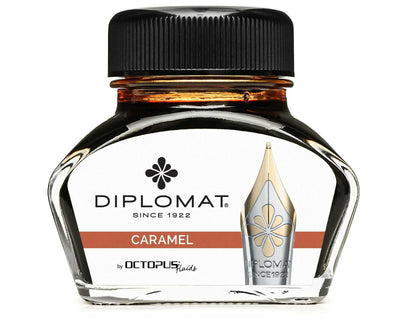 Diplomat 30ml Bottled Ink - Caramel | Atlas Stationers.