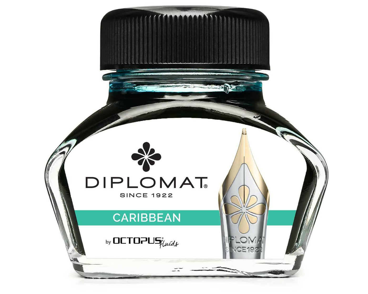 Diplomat 30ml Bottled Ink - Caribbean | Atlas Stationers.