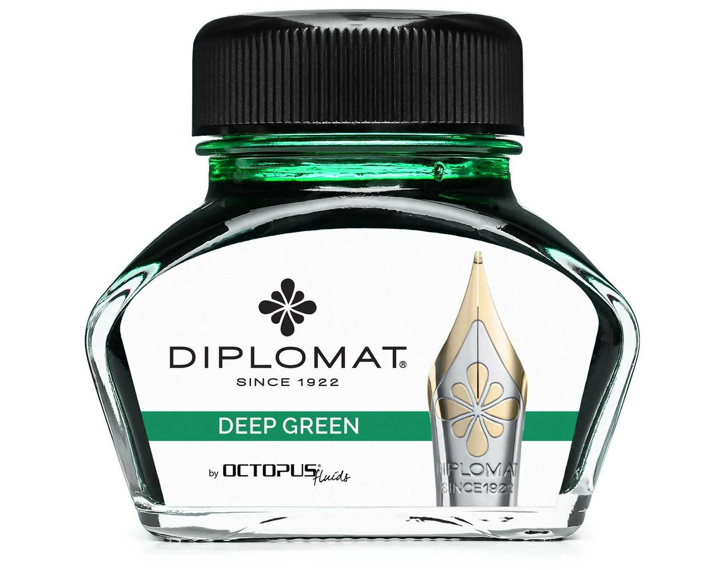 Diplomat 30ml Bottled Ink - Deep Green | Atlas Stationers.