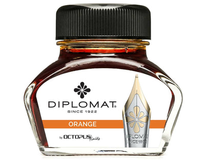 Diplomat 30ml Bottled Ink - Orange | Atlas Stationers.