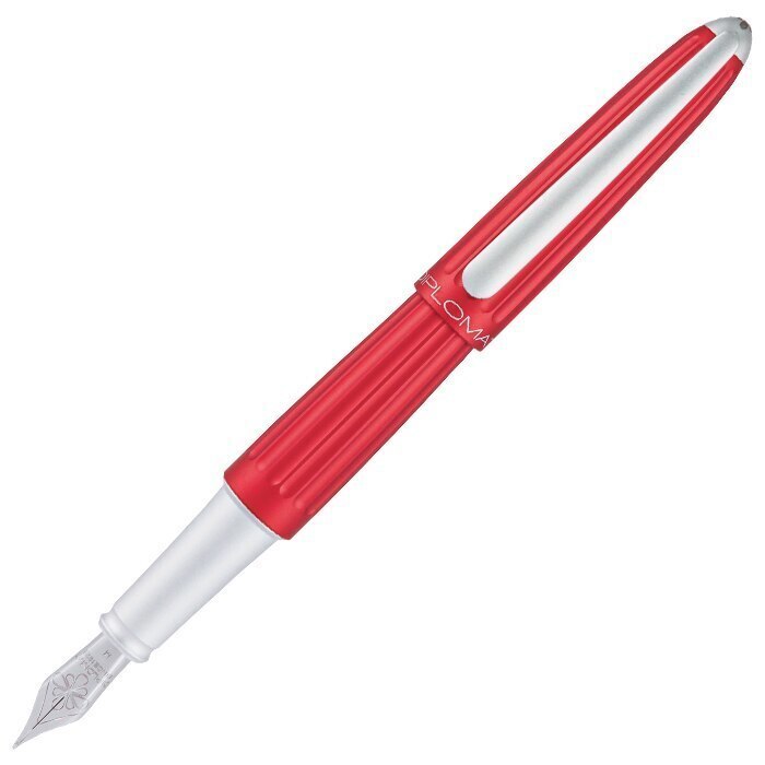 Diplomat Aero Fountain Pen - Red | Atlas Stationers.