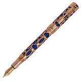 Conklin Endura Deco Crest Fountain Pen - Blue w/ Rosegold | Atlas Stationers.