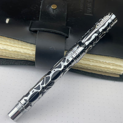 Conklin Endura Deco Crest Rollerball Pen - Black w/ Chrome