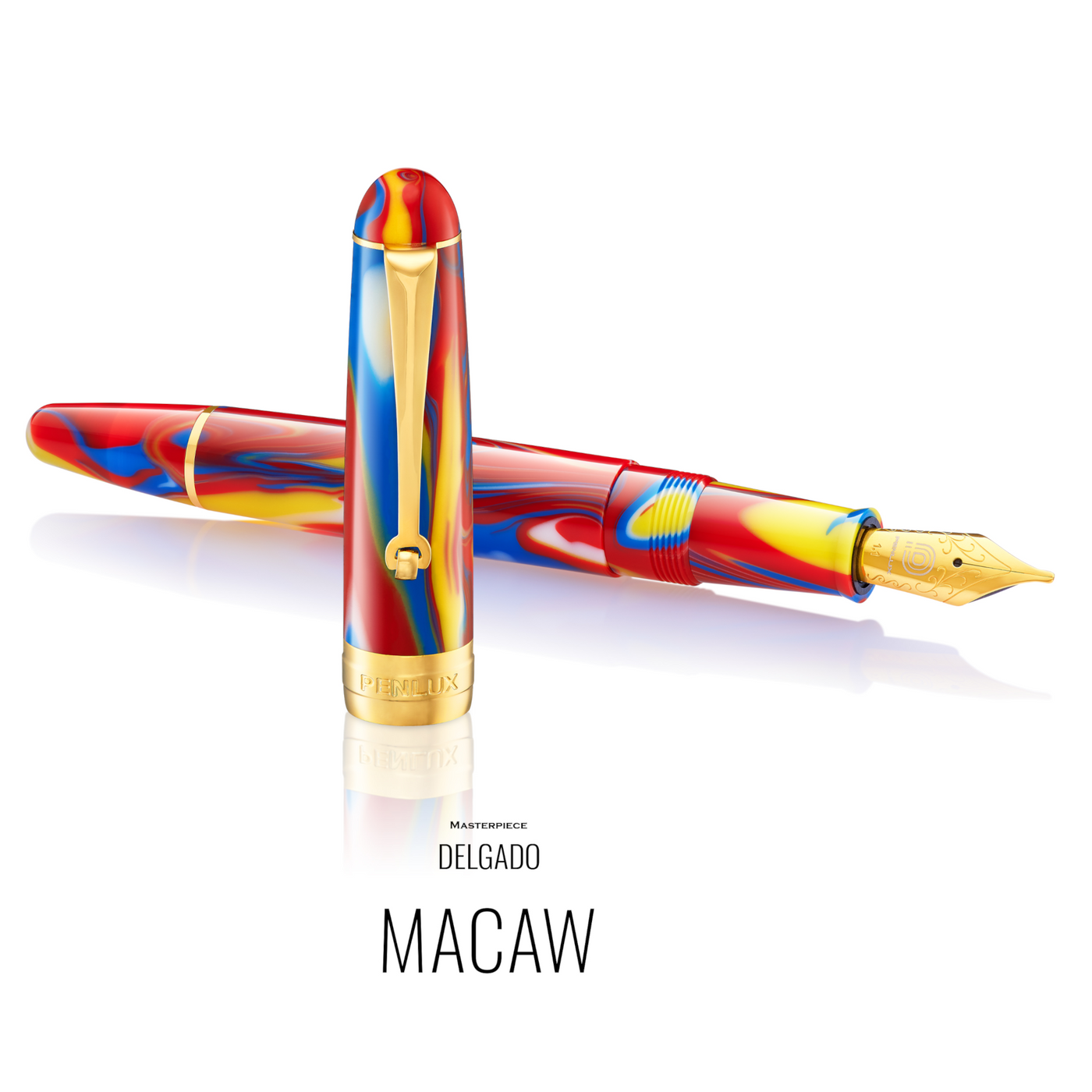 Penlux Masterpiece Delgado Fountain Pen - Macaw
