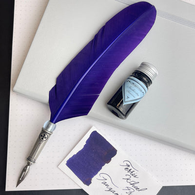Classic Feather Calligraphy Dip Pen - Purple