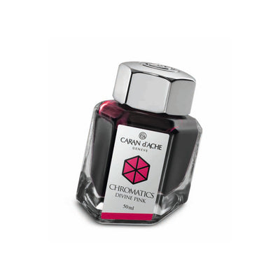 Caran d'Ache Chromatic - Divine Pink - 50ml Bottled Ink | Atlas Stationers.