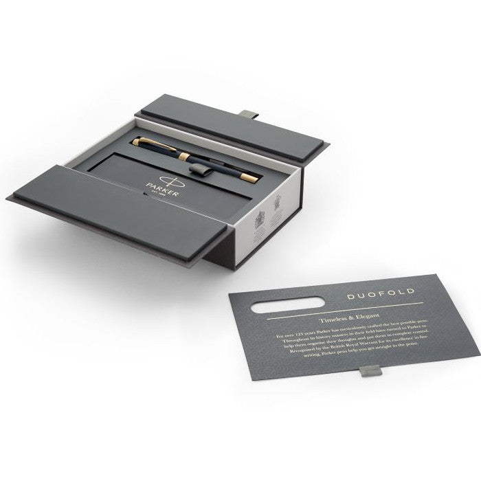 Parker Duofold Prestige Fountain Pen - Blue Chevron – Atlas Stationers