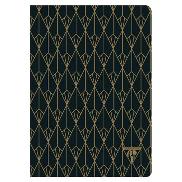Clairefontaine Neo Deco Sewn Spine Notebook - Ivory Paper - Lined 48 Sheets - 6 x 8 1/4 - Diamond | Atlas Stationers.