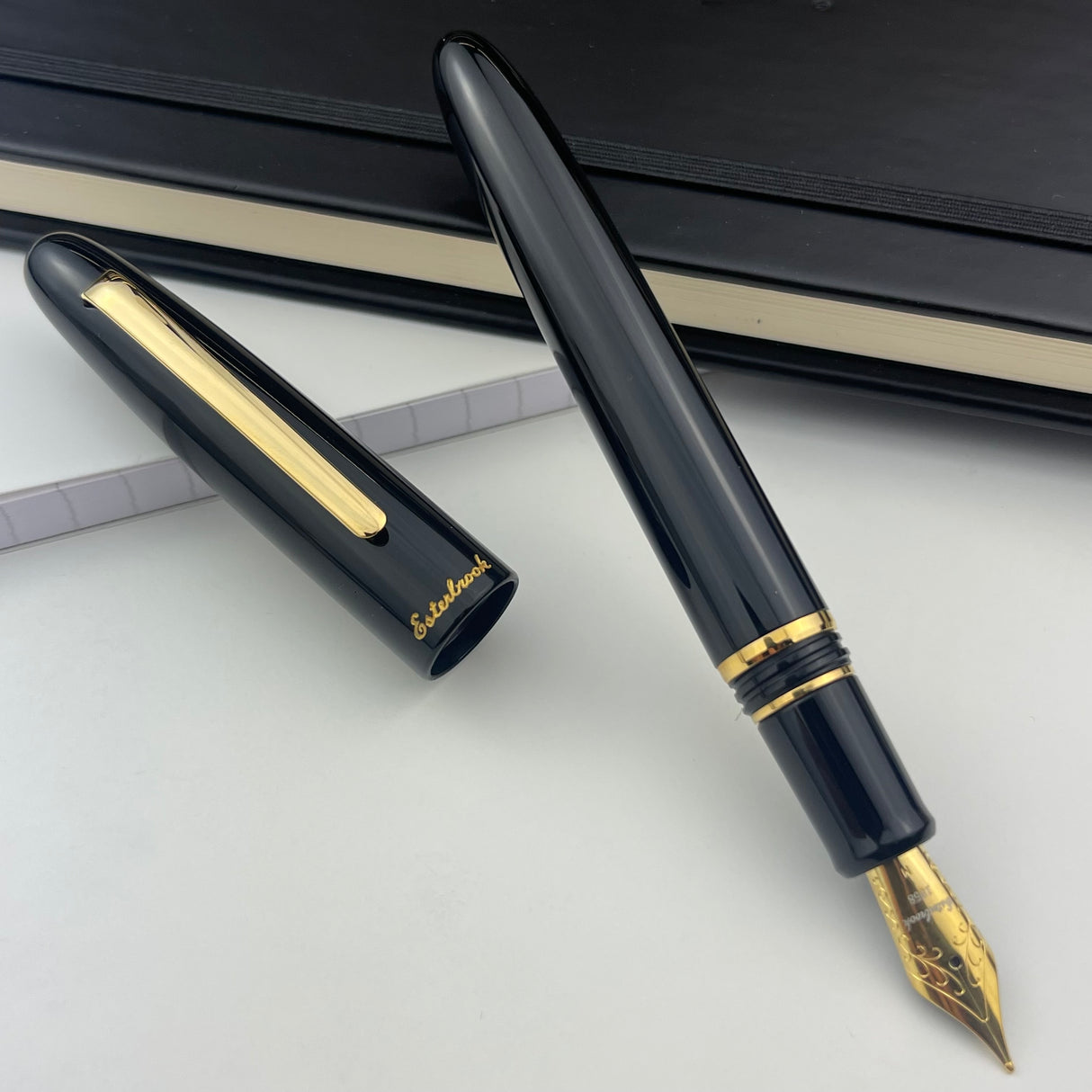 Esterbrook Estie Fountain Pen - Ebony w/ Gold Trim