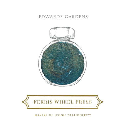 Ferris Wheel Press 38ml bottled Ink - Edwards Gardens | Atlas Stationers.