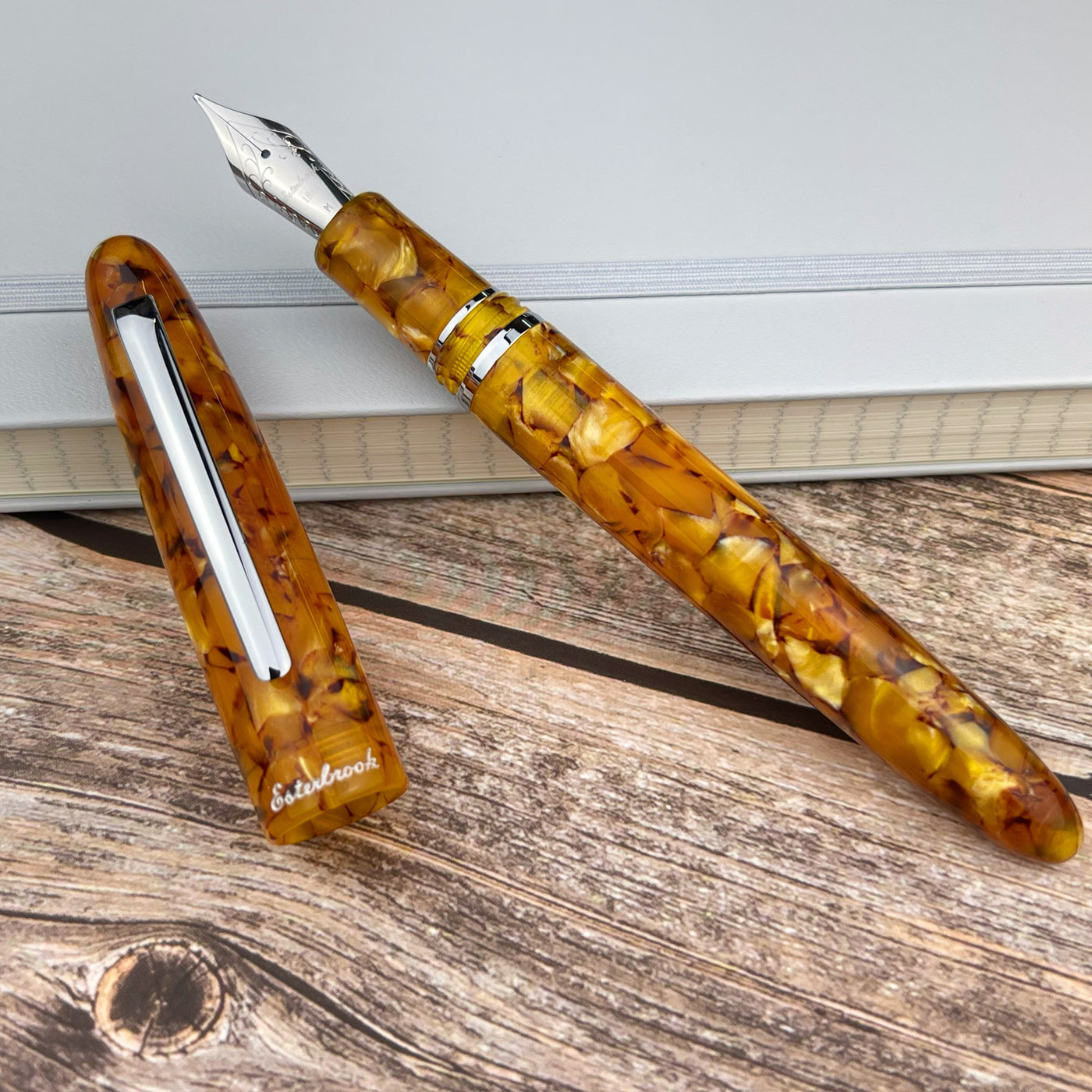 Esterbrook Estie Fountain Pen - Honeycomb w/ Silver Trim