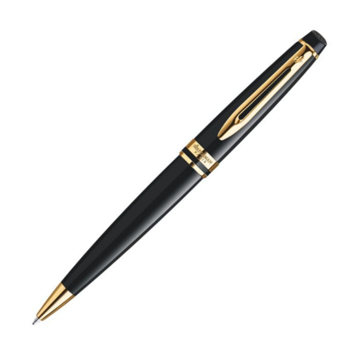 Waterman Expert Ballpoint Pen - Black w/ Gold Trim – Atlas Stationers