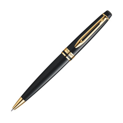 Waterman Expert Ballpoint Pen - Black w/ Gold Trim | Atlas Stationers.