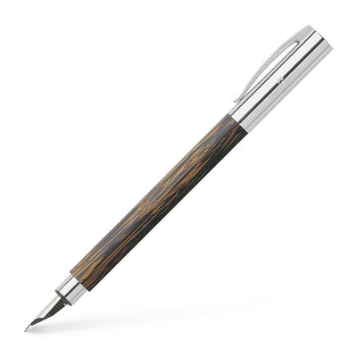 Faber-Castell Ambition Fountain Pen - Coconut Wood | Atlas Stationers.