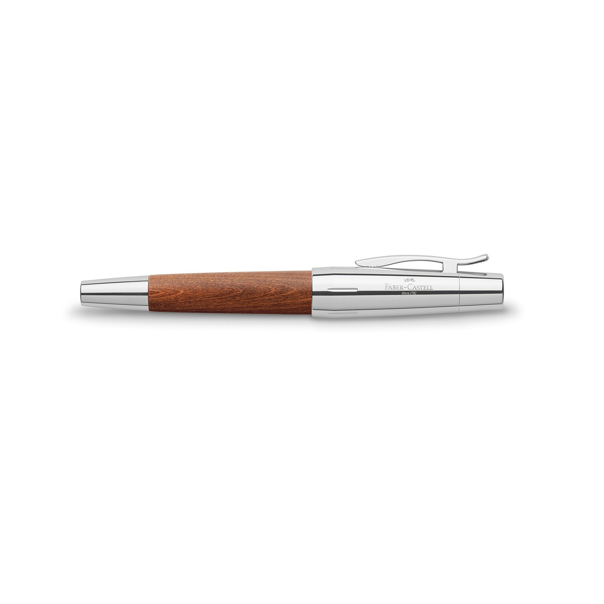Faber-Castell E-Motion Fountain Pen - Wood w/ Chrome – Atlas