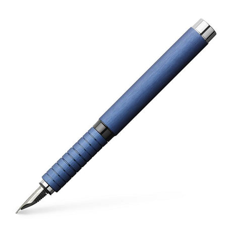 Faber-Castell Essentio Fountain Pen - Aluminum Blue | Atlas Stationers.