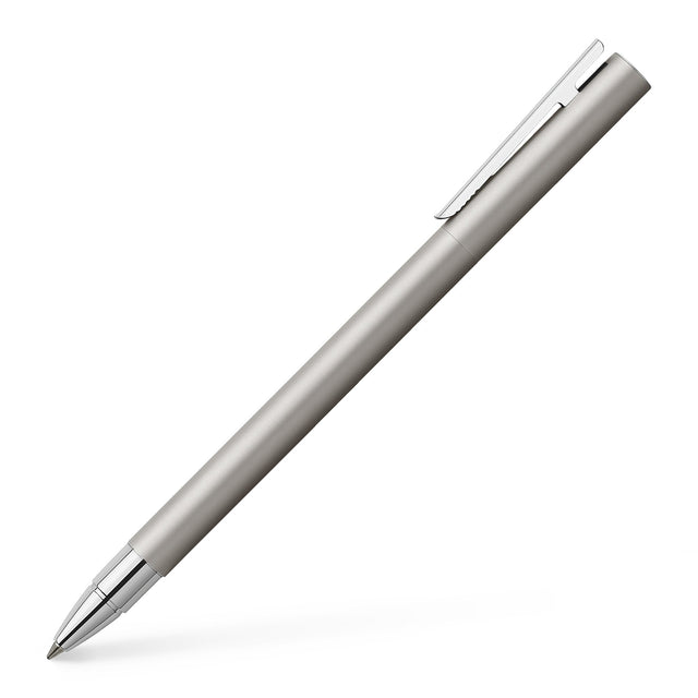 Faber-Castell Neo Slim Rollerball Pen - Matte Stainless Steel | Atlas Stationers.