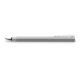 Faber-Castell Neo Slim Fountain Pen - Polished Stainless Steel | Atlas Stationers.