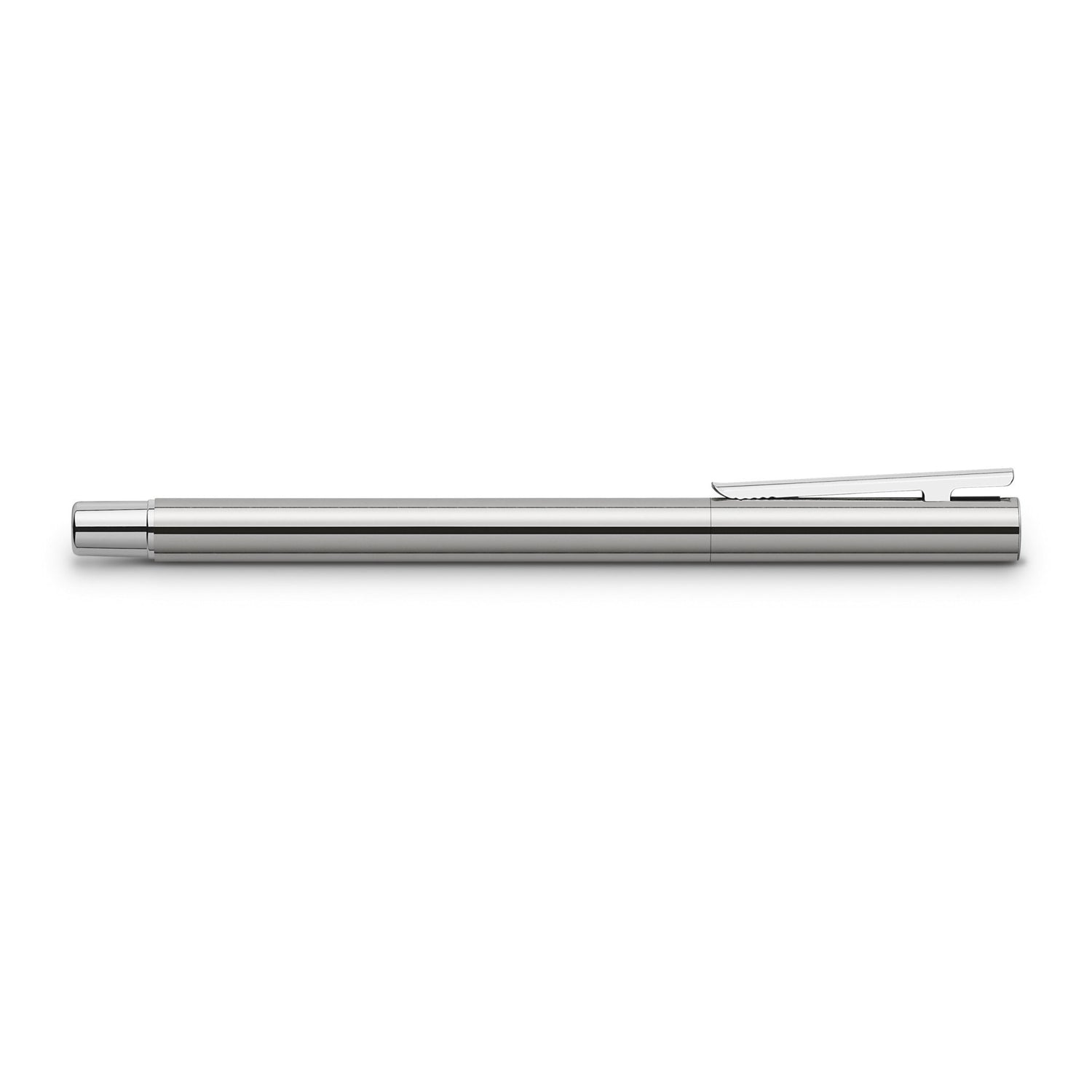 Faber-Castell Neo Slim Fountain Pen - Polished Stainless Steel | Atlas Stationers.