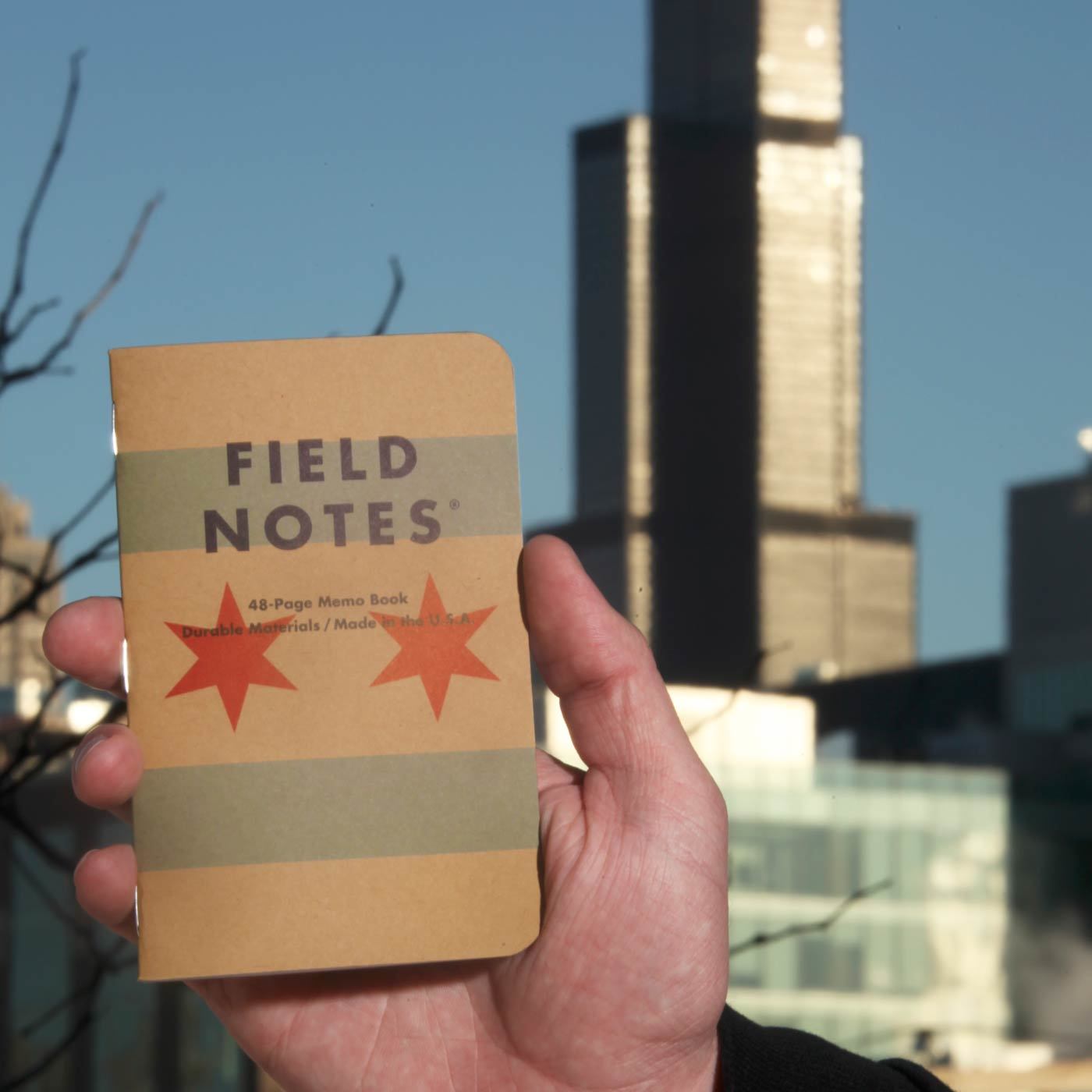 Field Notes Chicago Edition 3-Pack, 3 1/2" x 5 1/2" | Atlas Stationers.