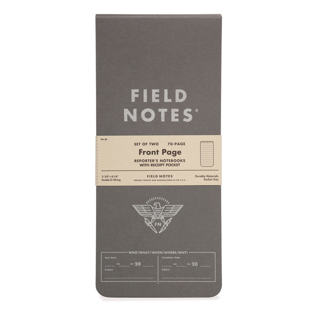 Field Notes Reporter's Notebooks, College Ruled, 2-Pack, 70 Page Memo Book | Atlas Stationers.