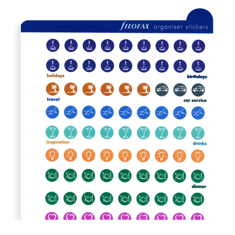 Filofax Organizer Stickers - Personal | Atlas Stationers.