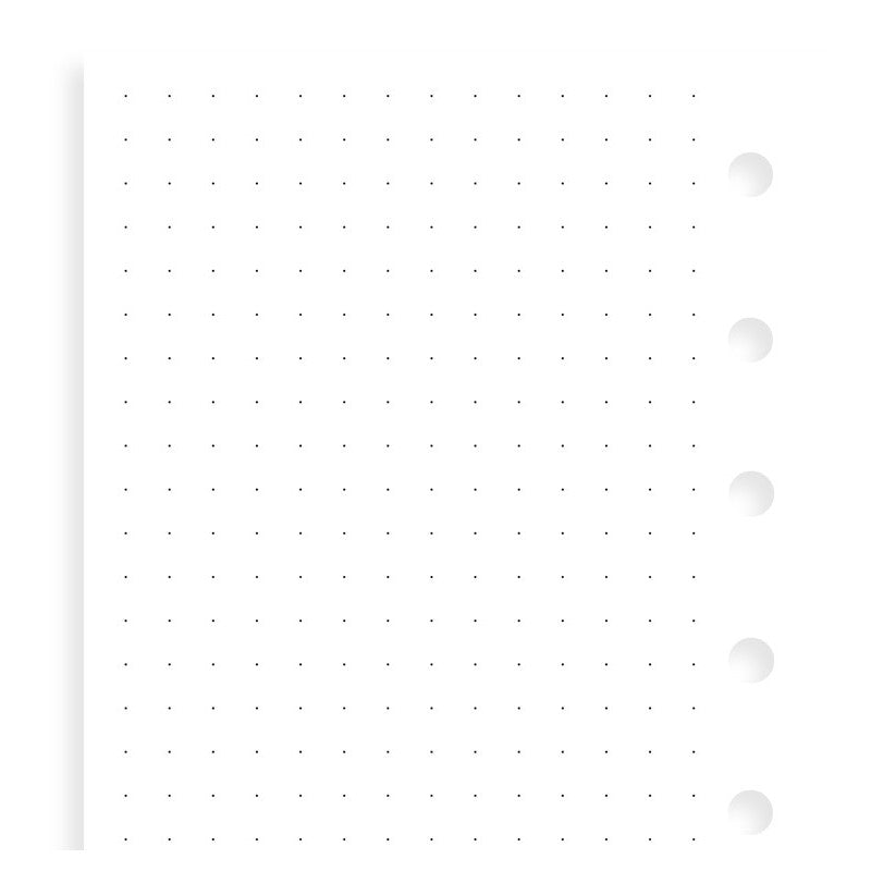 Filofax Dot Grid White Paper Refill - Pocket | Atlas Stationers.