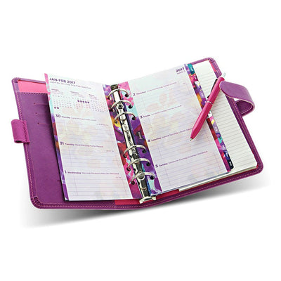 Filofax Week on Two Page Floral Refill - Personal | Atlas Stationers.