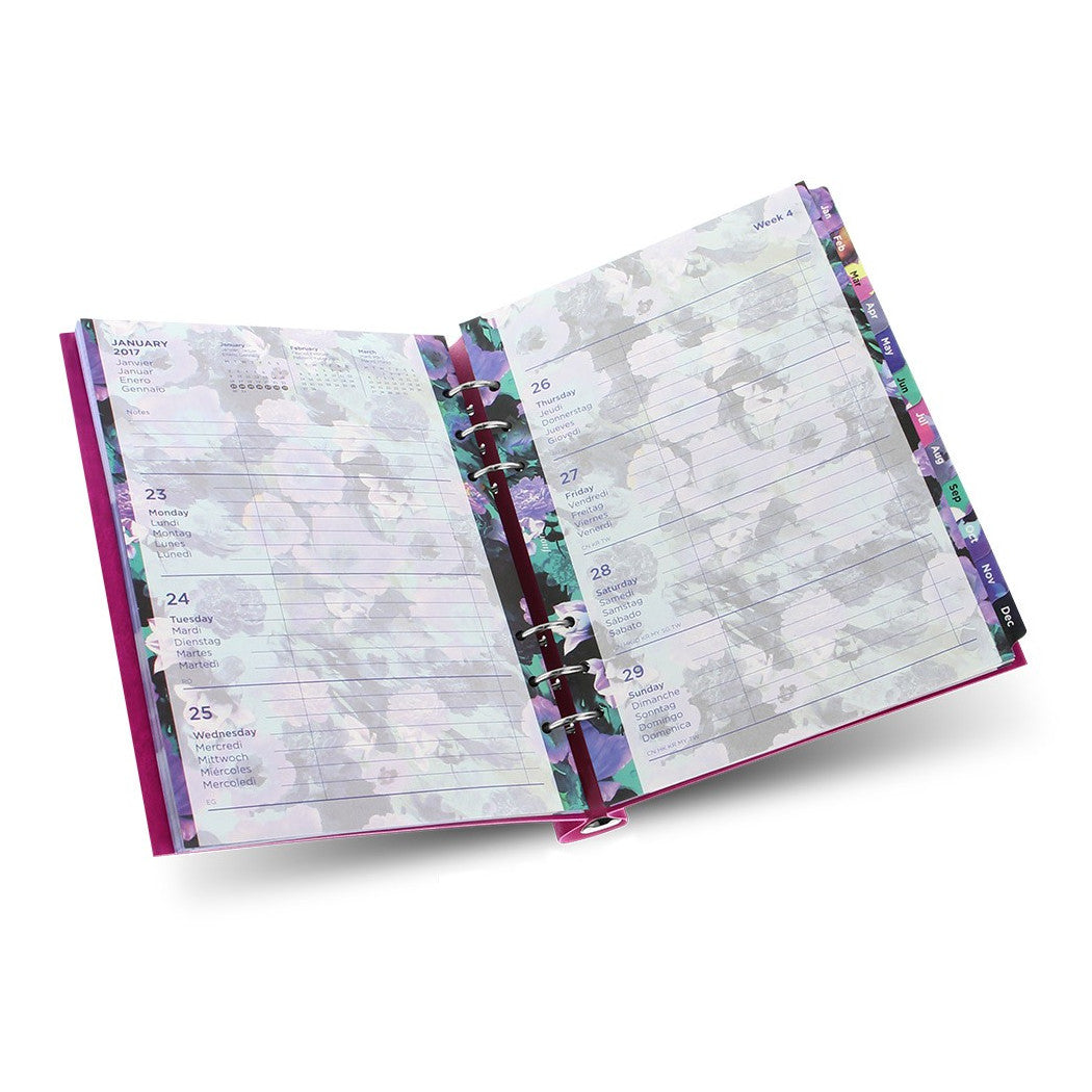 Filofax Week on Two Page Floral Refill - A5 | Atlas Stationers.