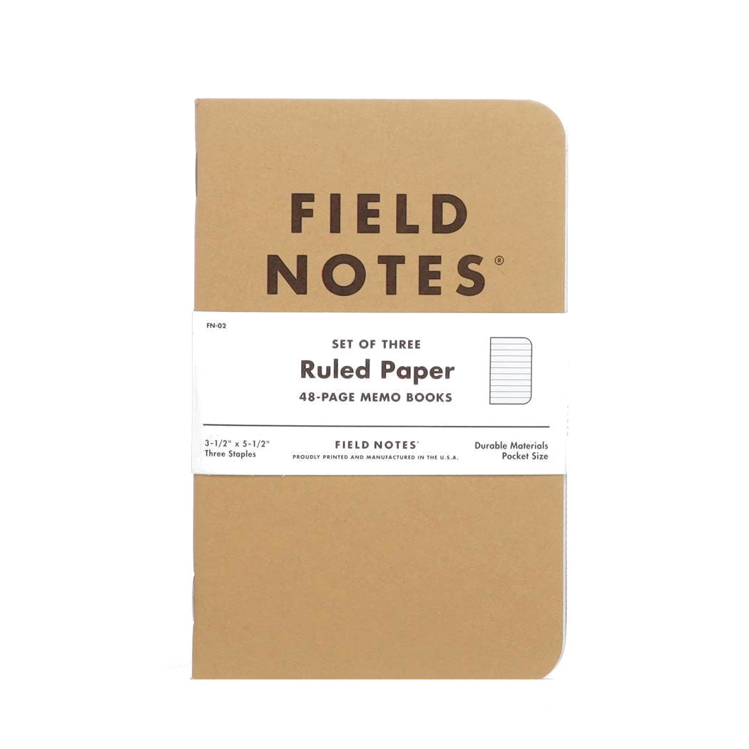 Field Notes Back Field Notes Original Ruled 3-Pack – Atlas Stationers