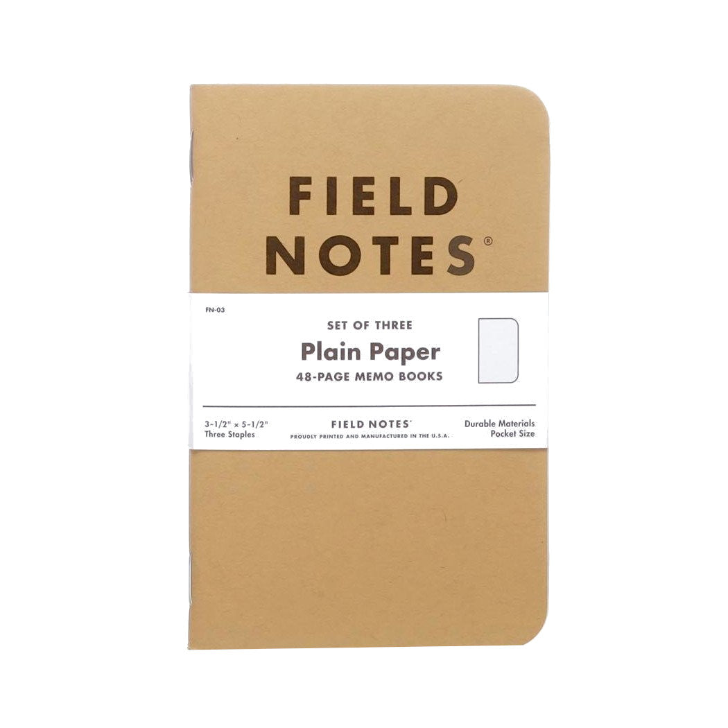 Field Notes Original Plain 3-Pack – Atlas Stationers