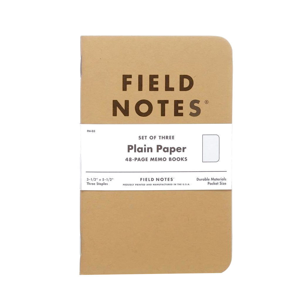 Field Notes Original Plain 3-Pack | Atlas Stationers.
