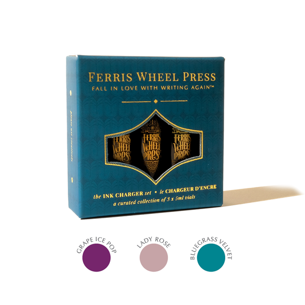 Ferris Wheel Press Lady Rose Trio Palette Ink Charger Set