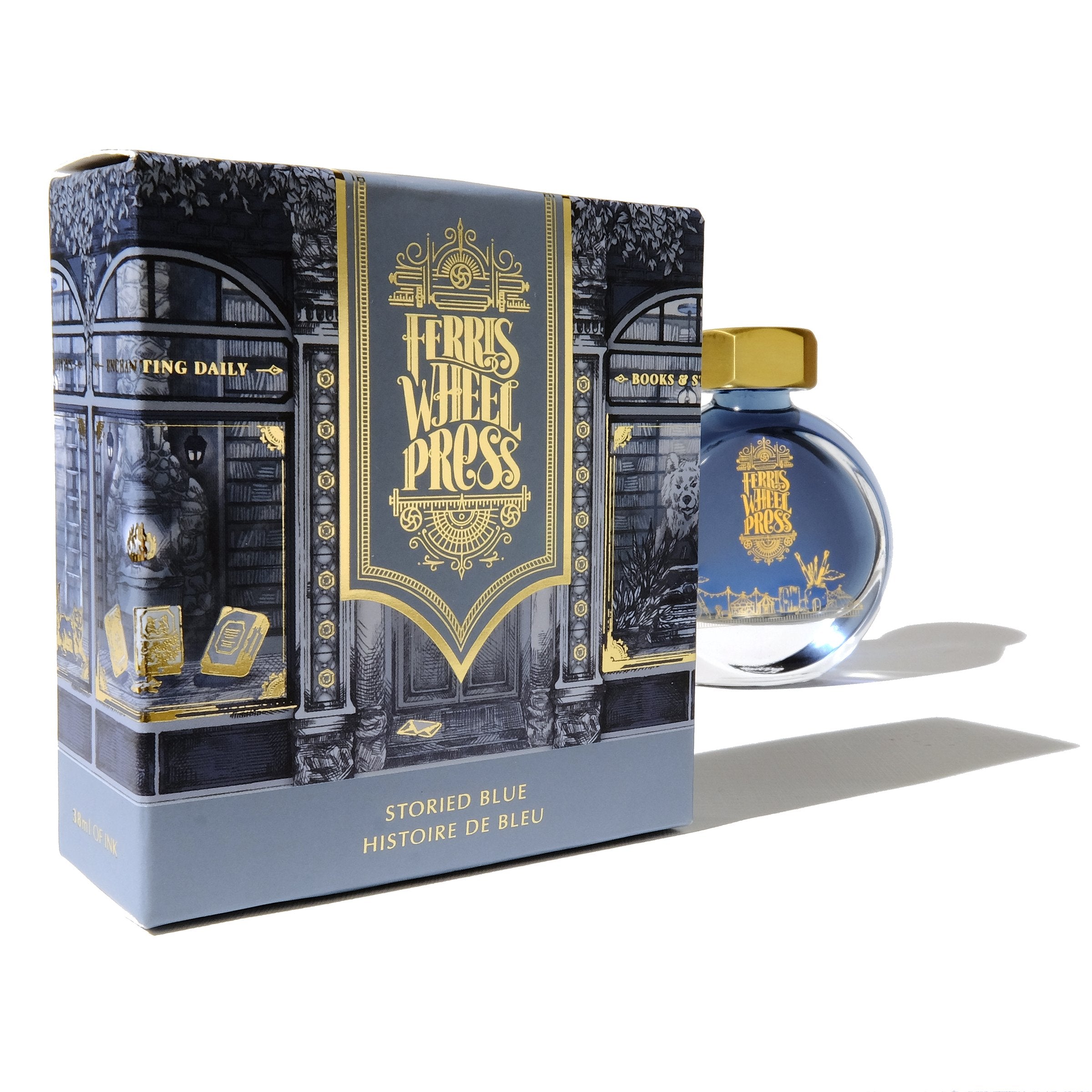 Ferris Wheel Press Storied Blue - 38ml bottled Ink – Atlas Stationers