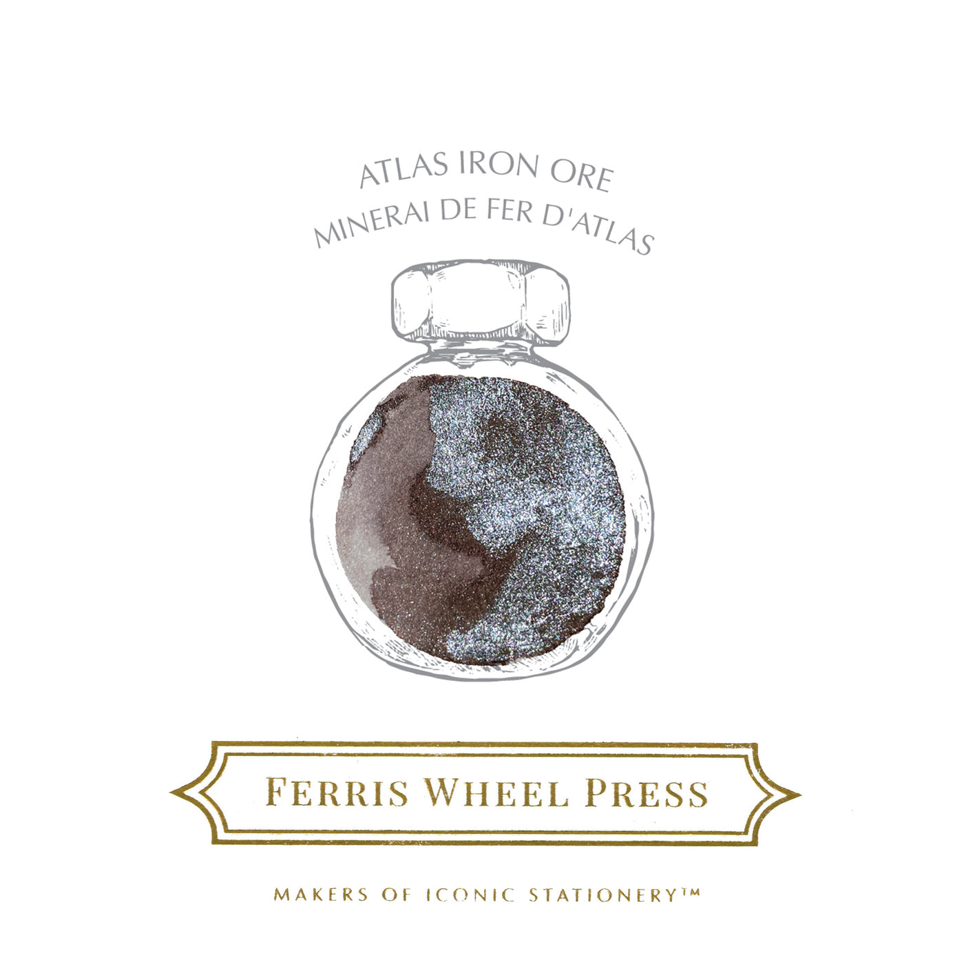 Ferris Wheel Press 38ml bottled Ink - Atlas Iron Ore (Atlas Exclusive) | Atlas Stationers.