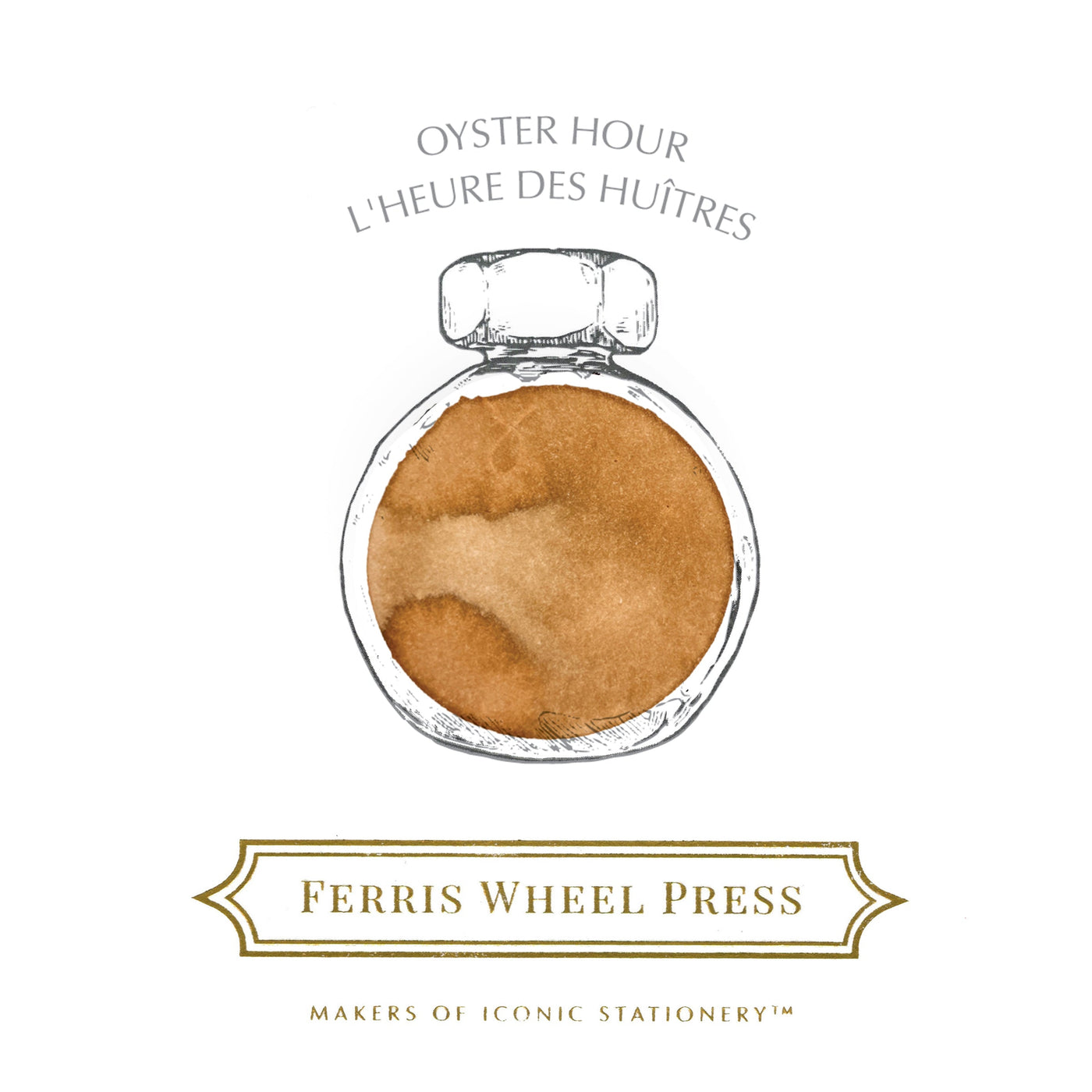 Ferris Wheel Press 38ml bottled Ink - Oyster Hour | Atlas Stationers.