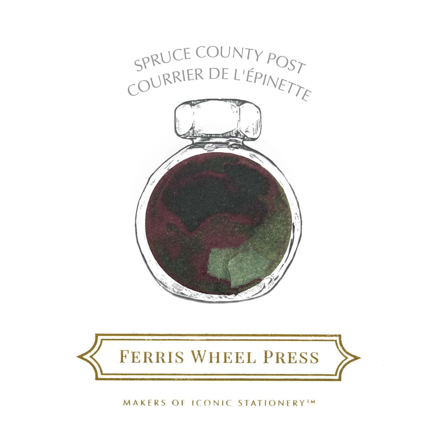Ferris Wheel Press 38ml bottled Ink - Spruce County Post | Atlas Stationers.