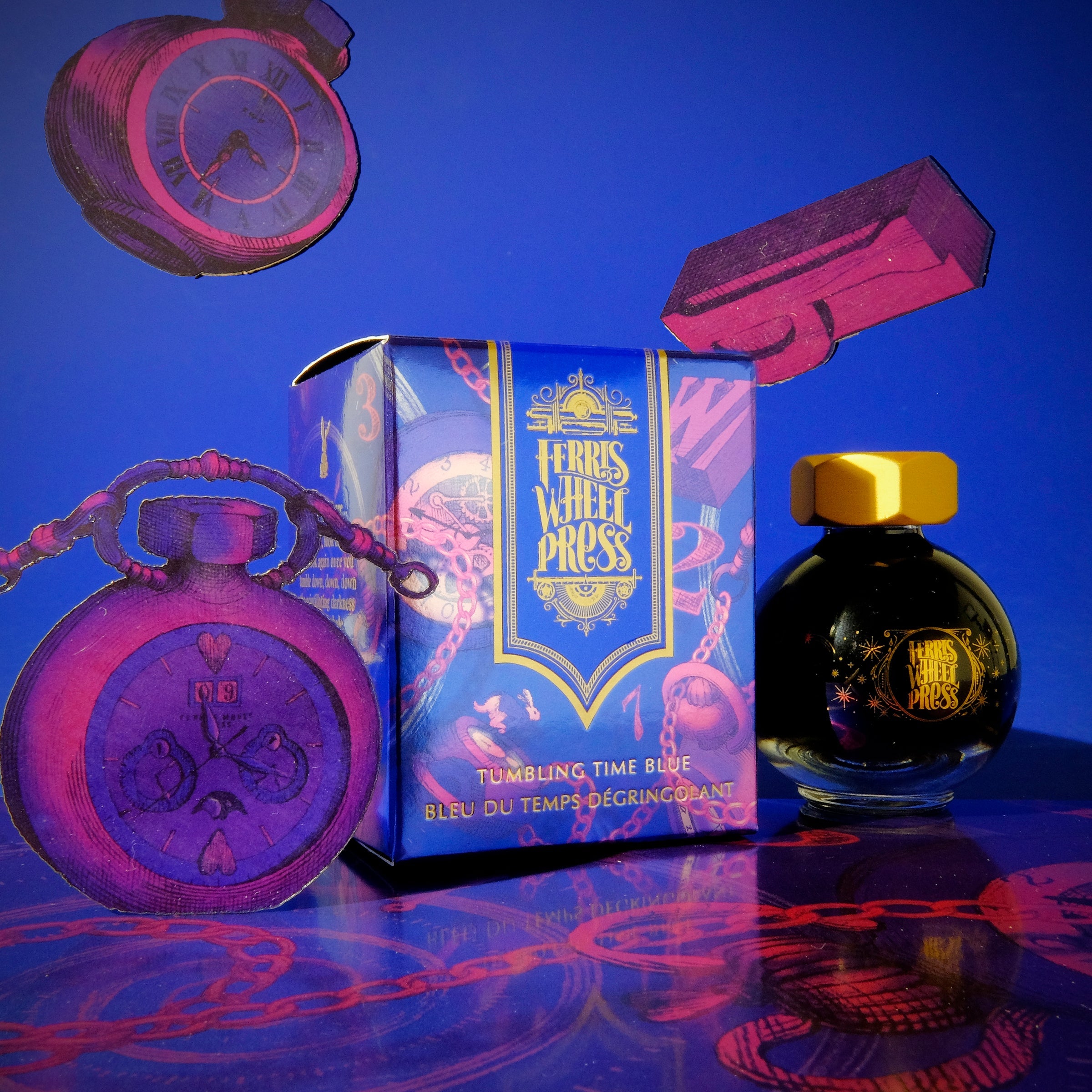 Ferris Wheel Press Ink Carriage 20mlボトル用 FWP-20mlInkCarriage-Forged-