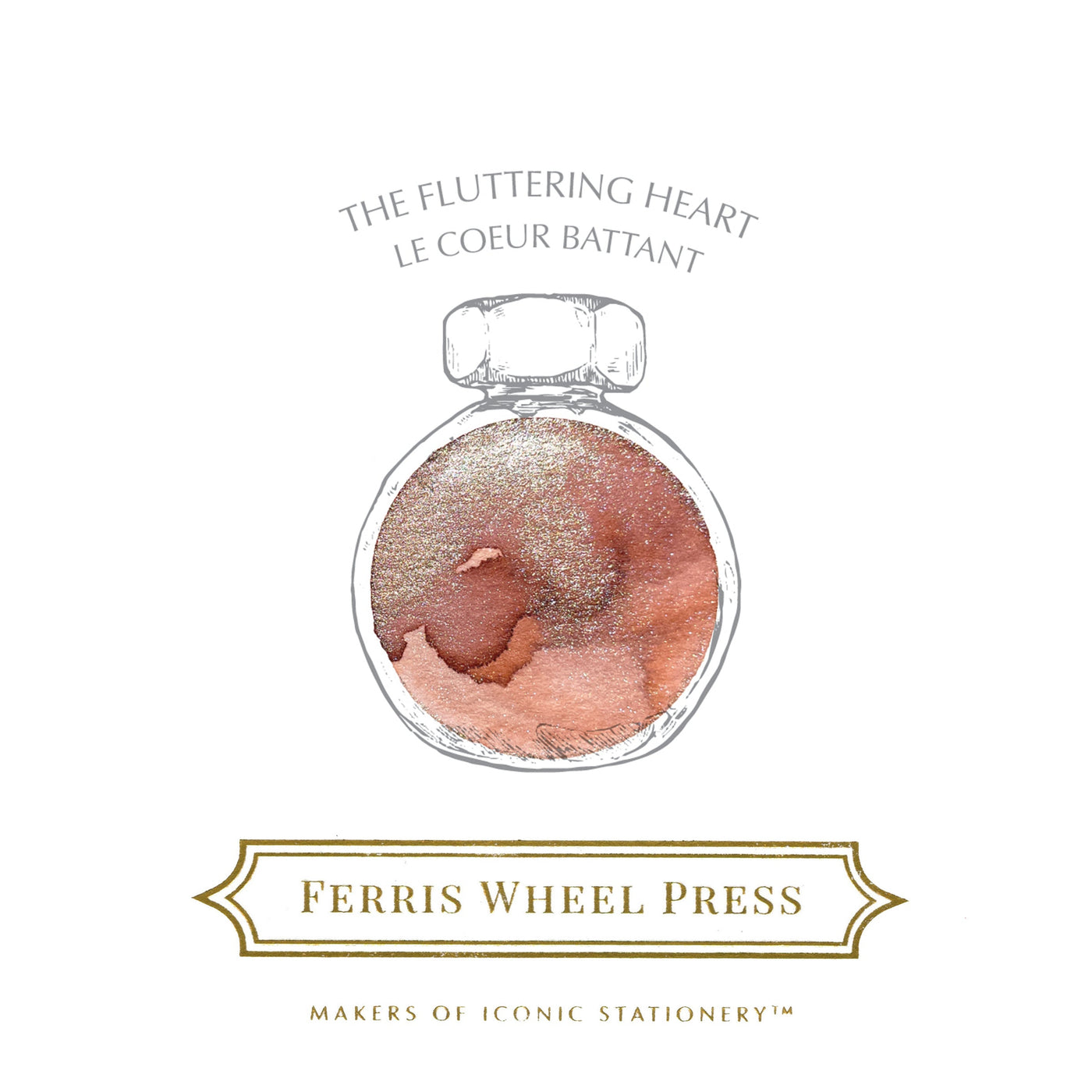 Ferris Wheel Press The Fluttering Heart - 38ml bottled Ink (Limited Edition)