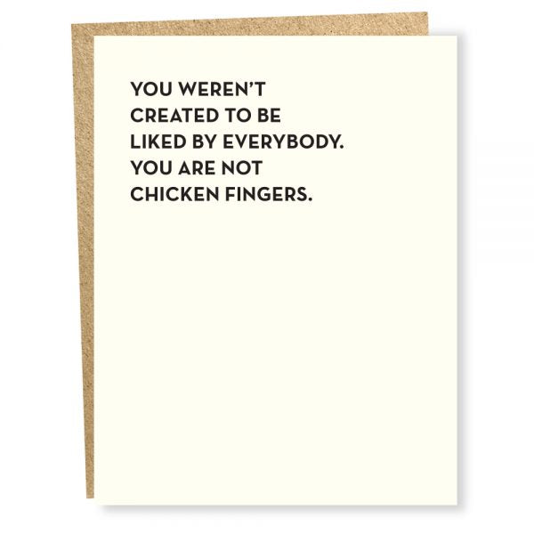 Chicken Fingers Card | Atlas Stationers.